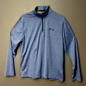 Polo Sport by Ralph Lauren 1/4 Zip Athletic Pullover Size Large Lite Blue